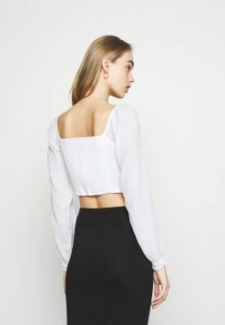 Hollister Co. CINCH ON OFF SHOULDER - Bluse - White | Damen -Hollister Geschäft 9e7117d6949d4b92a6107f77d6049900