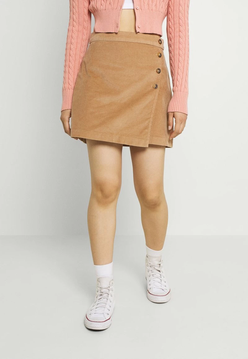 Hollister Co. WRAP SKIRT - Minirock - Tan | Damen 3 Hollister Co. WRAP SKIRT - Minirock - Tan | Damen