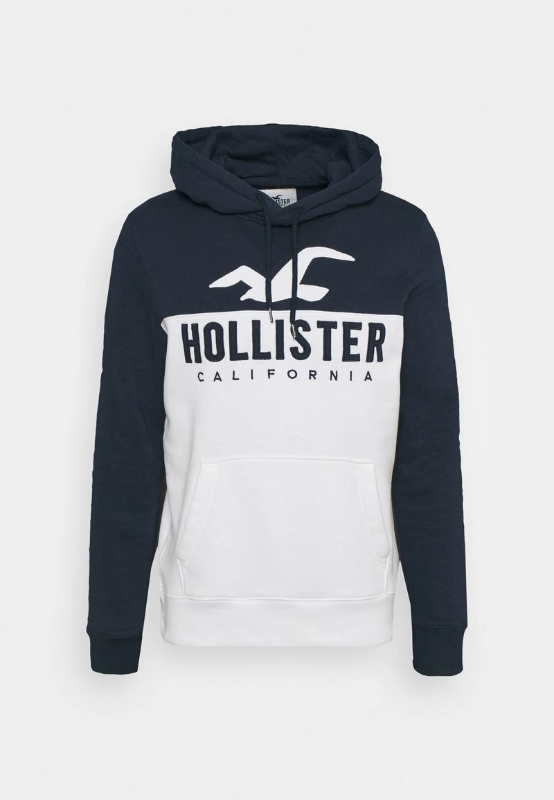 Hollister Co. TECH LOGO SPLICE - Sweatshirt - White/navy | Herren 6 Hollister Co. TECH LOGO SPLICE - Sweatshirt - White/navy | Herren – Bild 4