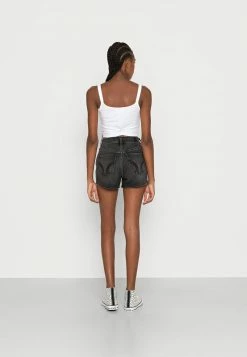 Hollister Co. WASH CLEAN VENT - Jeans Shorts - Black Clean | Damen -Hollister Geschäft a37d4bdadceb42afad7f292d99888074