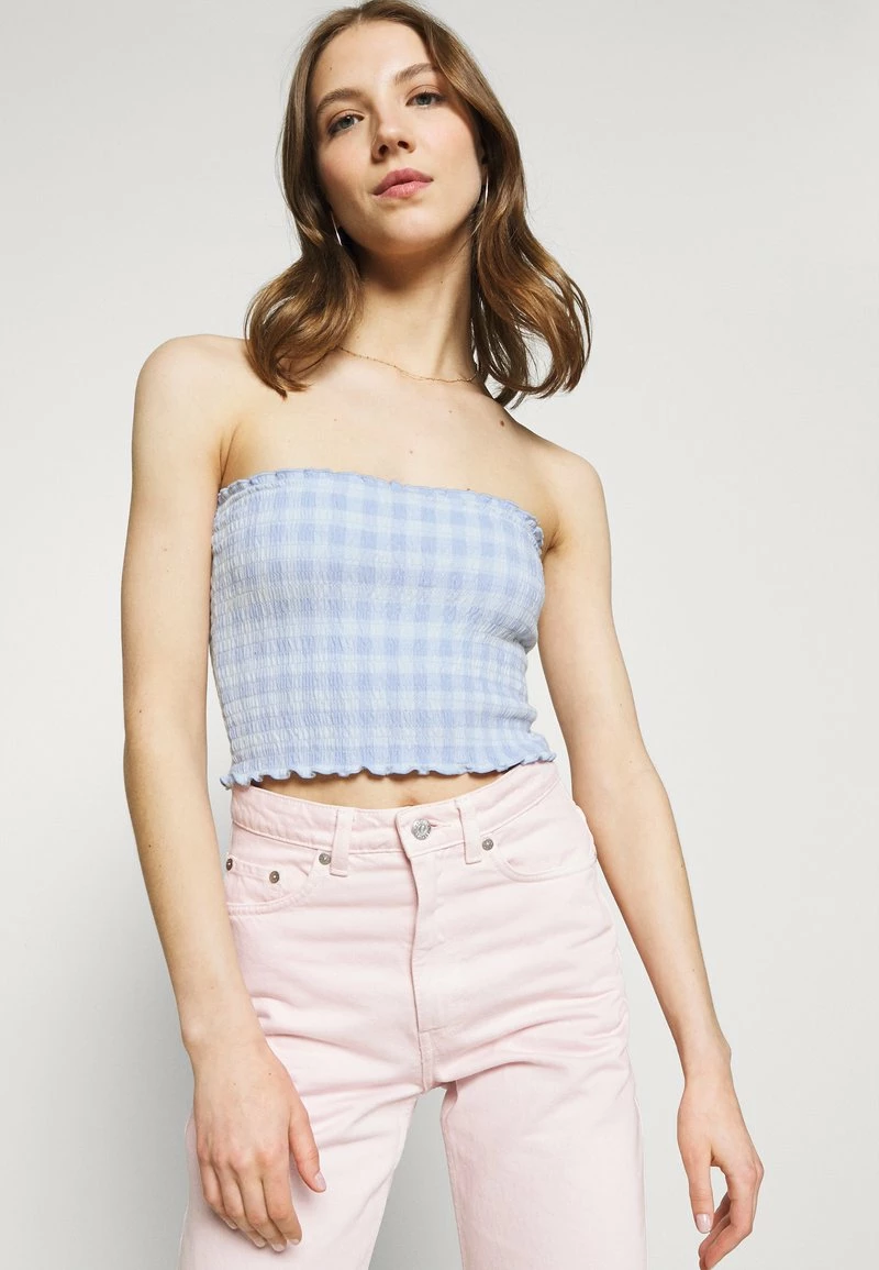 Hollister Co. REVERSIBLE SMOCKED TUBE - Top - Blue | Damen 7 Hollister Co. REVERSIBLE SMOCKED TUBE - Top - Blue | Damen – Bild 5