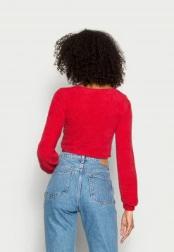 Hollister Co. COZY CHENILLE WRAP - Strickpullover - Jester Red | Damen -Hollister Geschäft a585319e96ae4c86a13386ef6287408e