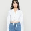 Hollister Co. WRAP AROUND SHIRTING - Hemdbluse - White | Damen -Hollister Geschäft a66ea17621d44e6391ca7e6fa5c16543
