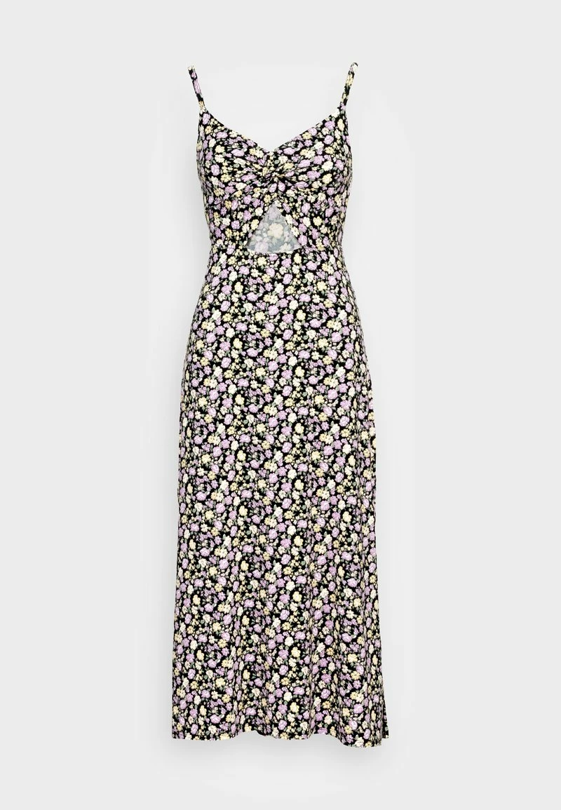 Hollister Co. CHAIN MIDI DRESS - Jerseykleid - Black | Damen 6 Hollister Co. CHAIN MIDI DRESS - Jerseykleid - Black | Damen – Bild 4