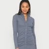 Hollister Co. DRESS - Etuikleid - Blue | Damen -Hollister Geschäft a78dc6deb2d74d879e2ce59047205326