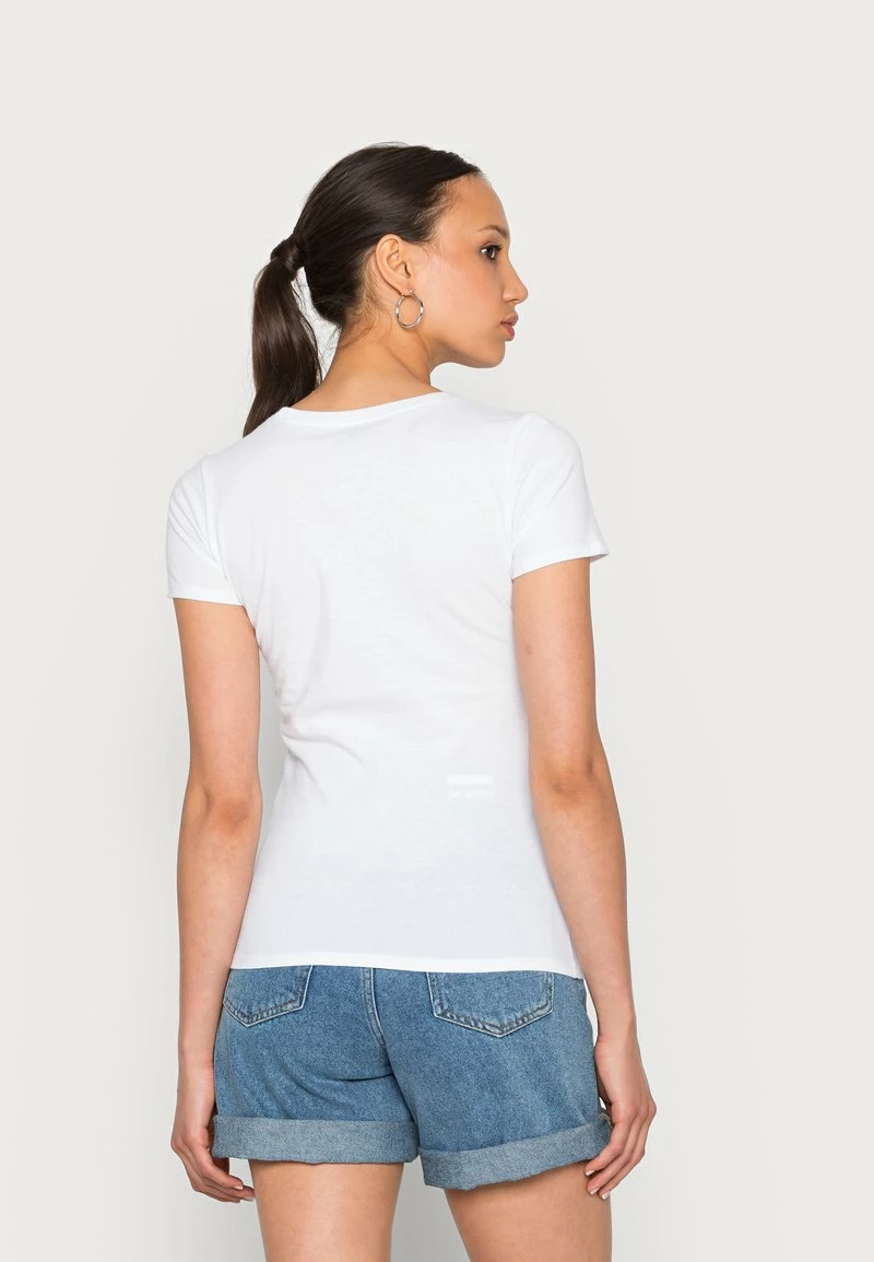 Hollister Co. SLIM CREW 3 PACK - T-Shirt Basic - White/grey/beetle | Damen 5 Hollister Co. SLIM CREW 3 PACK - T-Shirt Basic - White/grey/beetle | Damen – Bild 3