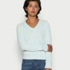 Hollister Co. ICON CABLE V NECK UPDATE - Strickpullover - Pale Blue | Damen -Hollister Geschäft a892f20ccc4e4ba3abe7be9add7746c2