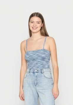 Hollister Co. BARE SPACEDYE CAMI - Top - Blue Space Dye | Damen