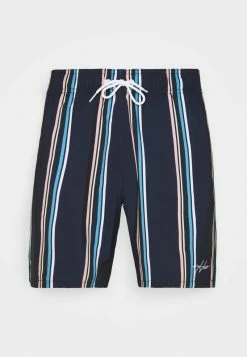 Hollister Co. Badeshorts - Navy Stripe | Herren