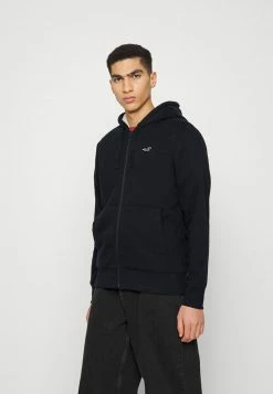 Hollister Co. LINED SCRIPT - Sweatjacke - Black | Herren