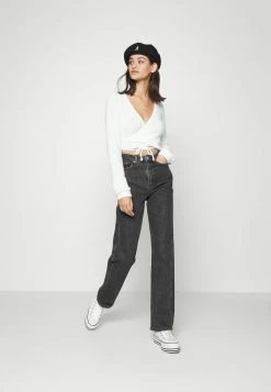 Hollister Co. COZY EYELASH MULTIWAY WRAP 2 PACK - Strickpullover - White/black | Damen