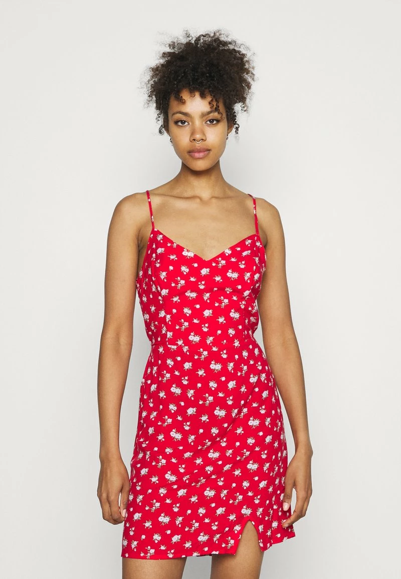 Hollister Co. SHORT DRESS - Freizeitkleid - Red | Damen 3 Hollister Co. SHORT DRESS - Freizeitkleid - Red | Damen