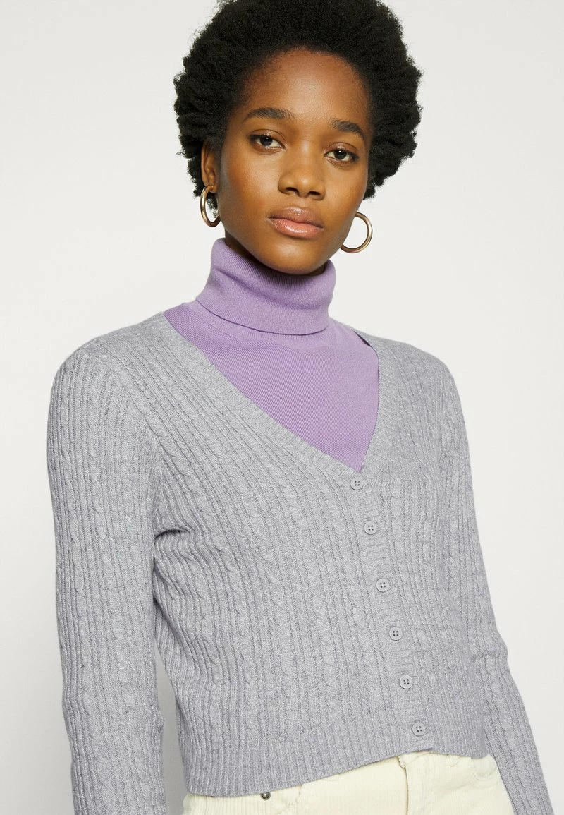 Hollister Co. ASIA CROP - Strickjacke - Grey Cable | Damen 6 Hollister Co. ASIA CROP - Strickjacke - Grey Cable | Damen – Bild 4