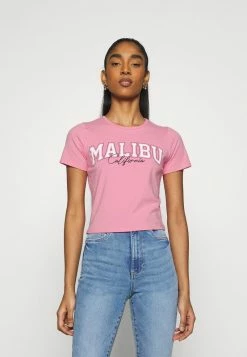 Hollister Co. VINTAGE BABY TEE - T-Shirt Print - Neon Pink | Damen