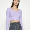 Hollister Co. NOTCH NECK - Langarmshirt - Purple | Damen -Hollister Geschäft c17fe59e0df5444f8ca873e89cbc9313