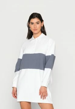 Hollister Co. RUGBY SHORT DRESS - Freizeitkleid - White Stripe | Damen