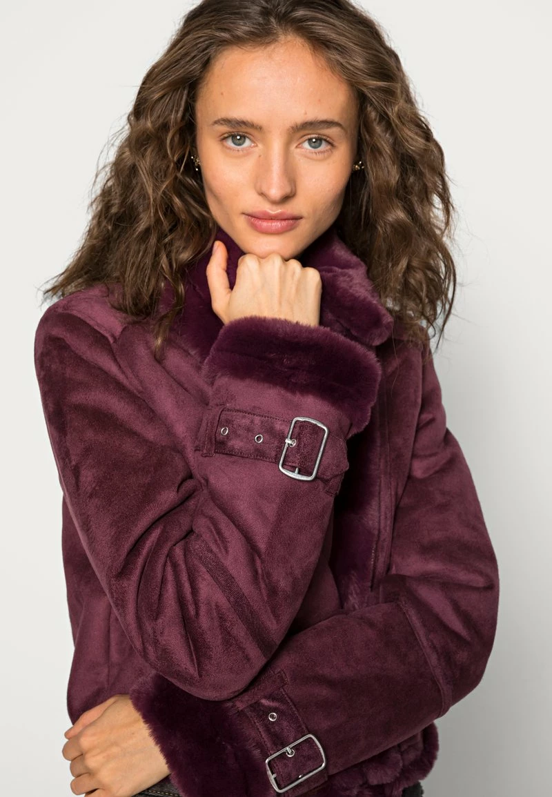 Hollister Co. CROPPED SHEARLING COZY BIKER - Kunstlederjacke - Wine Tasting | Damen 7 Hollister Co. CROPPED SHEARLING COZY BIKER - Kunstlederjacke - Wine Tasting | Damen – Bild 5