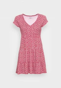 Hollister Co. TIERED SHORT DRESS - Freizeitkleid - Red Ditsy | Damen -Hollister Geschäft c366103b6b09413f88ddd0966f8dfdb1