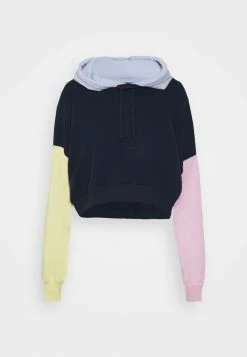 Hollister Co. COLORBLOCKED CROPPED - Sweatshirt - Navy | Damen -Hollister Geschäft c437e737eeee4f22be828a6845f5e34c