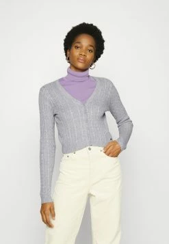 Hollister Co. ASIA CROP - Strickjacke - Grey Cable | Damen