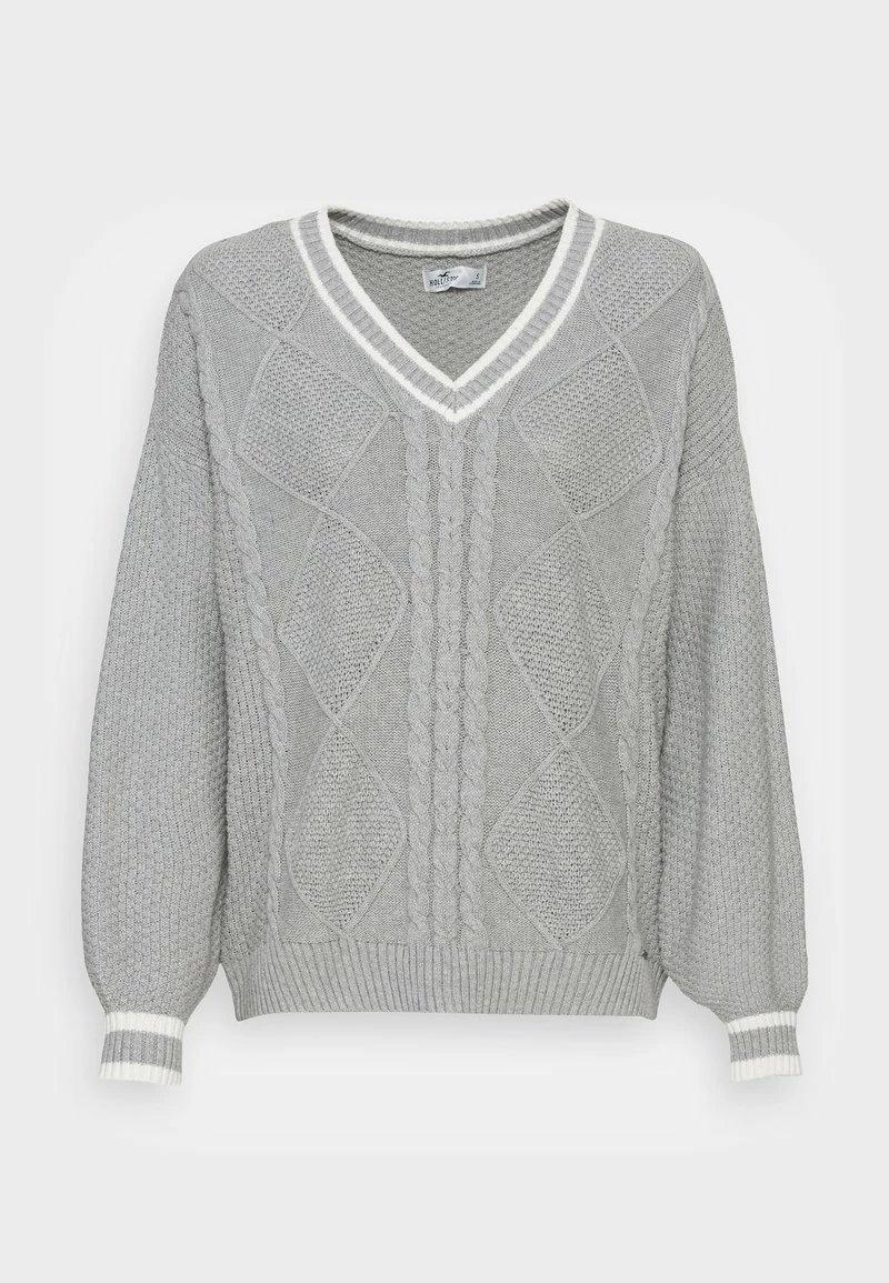 Hollister Co. OVERSIZED SWEATER - Strickpullover - Grey | Damen 6 Hollister Co. OVERSIZED SWEATER - Strickpullover - Grey | Damen – Bild 4