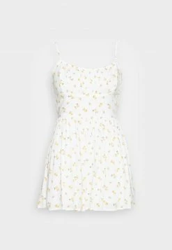 Hollister Co. BEST IS BACK BARE RUCHED BODICE ROMPER - Jumpsuit - White Floral | Damen -Hollister Geschäft cbbf7cfe9a4c4b849a65866ef0b009f6