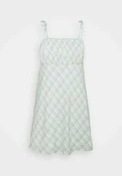 Hollister Co. RUCHED TIE STRAP DRESS - Freizeitkleid - Green | Damen -Hollister Geschäft cc76d364856c4e1082a57c2b2821fb81