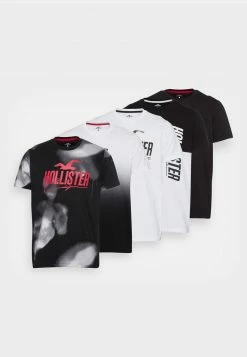 Hollister Co. LOGO PLAY SOLID 5 Pack - T-Shirt Print - Multi | Herren -Hollister Geschäft cdfa32676bf349e08bec84cfd29bff17