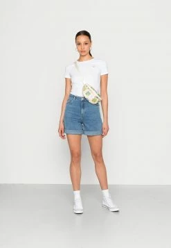 Hollister Geschäft 7 Hollister Co. SLIM CREW 3 PACK - T-Shirt Basic - White/grey/beetle | Damen