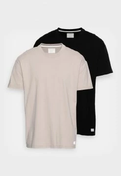 Hollister Co. CREW 2 PACK - T-Shirt Basic - Grey/black | Unisex -Hollister Geschäft d063211b70fc41438fb8c8d049bf2371