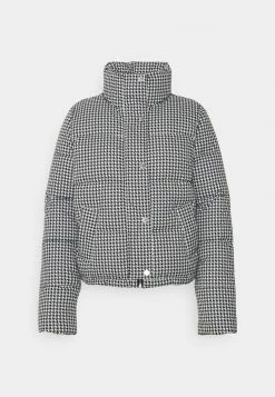 Hollister Co. FASHION PUFFER - Winterjacke - Black/white | Damen -Hollister Geschäft d1b53ca950db4b86929ff4722e842524