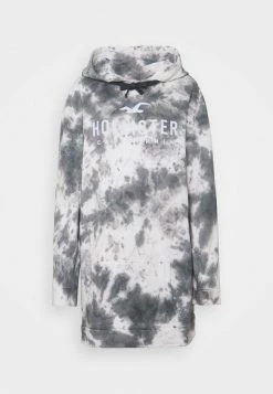 Hollister Co. HOODED LOGO DRESS - Freizeitkleid - Washed Black | Damen -Hollister Geschäft d625b6e563854833a854dadeb0db842e