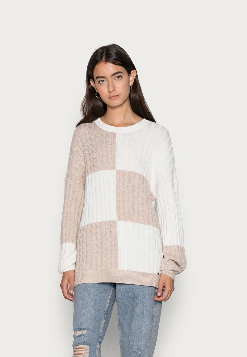 Hollister Co. OVERSIZED CREW PATCHWORK - Strickpullover - Patchwork | Damen 3 Hollister Co. OVERSIZED CREW PATCHWORK - Strickpullover - Patchwork | Damen