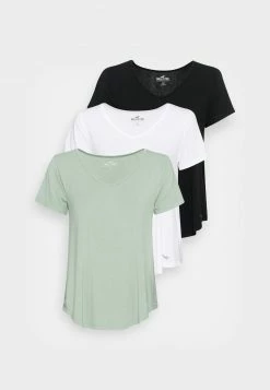 Hollister Co. EASY VEE 3 PACK - T-Shirt Basic - White/black/green Bay | Damen 14 Hollister Co. EASY VEE 3 PACK - T-Shirt Basic - White/black/green Bay | Damen -Hollister Geschäft d7556056622143abb455dab1e6b1f913