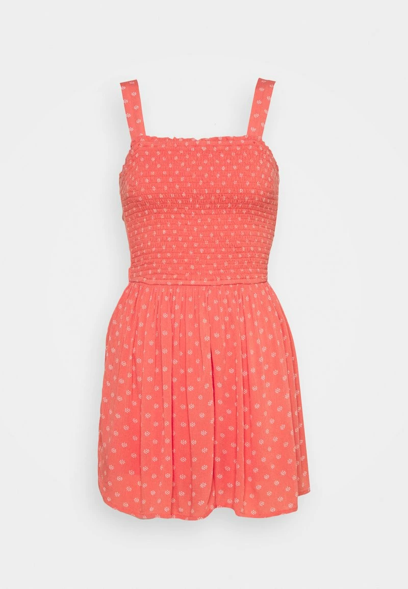 Hollister Co. WEBEX BARE SMOCKED TIEBACK ROMPER - Jumpsuit - Coral | Damen 7 Hollister Co. WEBEX BARE SMOCKED TIEBACK ROMPER - Jumpsuit - Coral | Damen – Bild 5