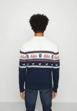 Hollister Co. FAIR ISLE CREW - Strickpullover - Navy Pattern | Herren -Hollister Geschäft da76e9e3db744a18ad29d36f669fdf6d