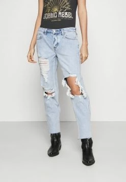 Hollister Co. SHRED - Jeans Relaxed Fit - Light Indigo | Damen