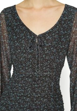 Hollister Co. RUCHED SHORT DRESS - Freizeitkleid - Black | Damen -Hollister Geschäft db4f98357a774bdf95543aca9fd3b776