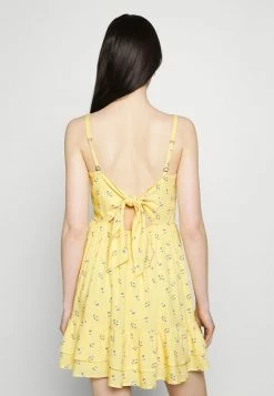Hollister Co. BARE SHORT DRESS - Freizeitkleid - Yellow | Damen -Hollister Geschäft dba781657a10417ba519c5ff9a805391