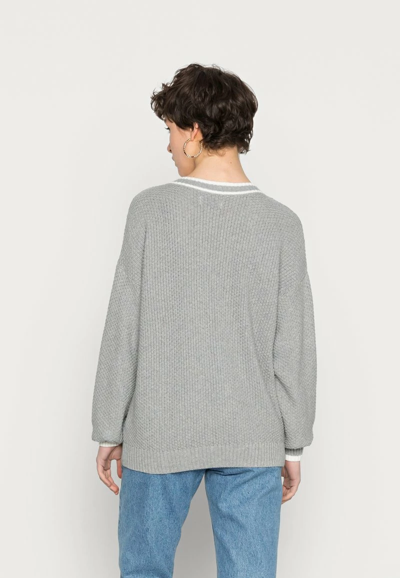 Hollister Co. OVERSIZED SWEATER - Strickpullover - Grey | Damen 5 Hollister Co. OVERSIZED SWEATER - Strickpullover - Grey | Damen – Bild 3