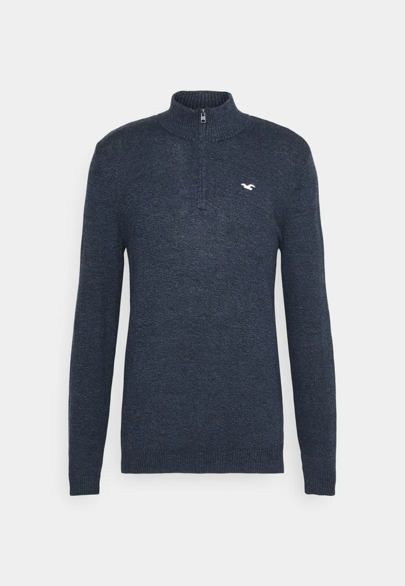 Hollister Co. QUARTER ZIP - Strickpullover - Navy | Herren 7 Hollister Co. QUARTER ZIP - Strickpullover - Navy | Herren – Bild 5