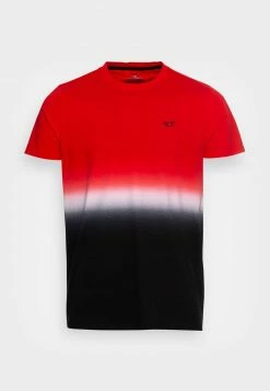 Hollister Co. CREW OMBRE - T-Shirt Print - Red/white/black Ombre | Herren -Hollister Geschäft e0a8579041a042aeac849be8b721460f