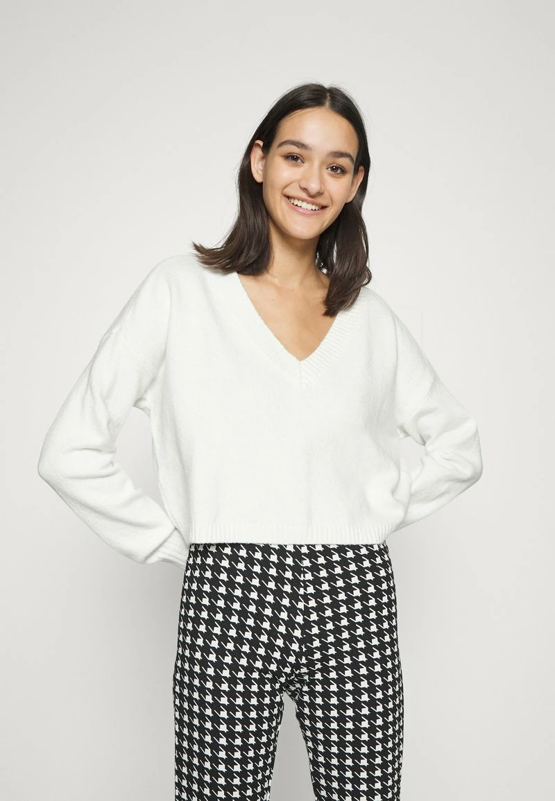 Hollister Co. FABBA V NECK - Strickpullover - White | Damen 3 Hollister Co. FABBA V NECK - Strickpullover - White | Damen
