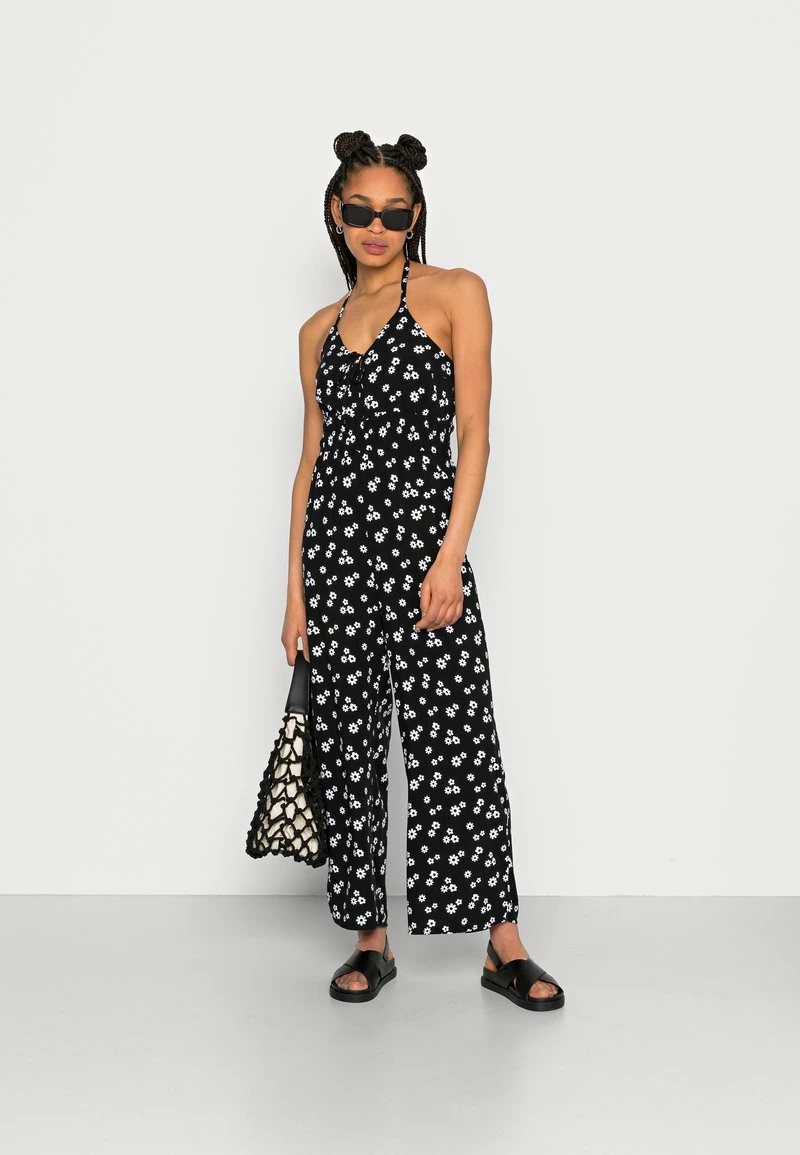 Hollister Co. BARE HALTER - Jumpsuit - Black Floral | Damen 4 Hollister Co. BARE HALTER - Jumpsuit - Black Floral | Damen – Bild 2