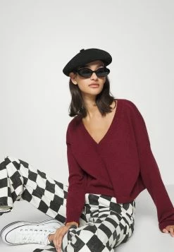 Hollister Co. FABBA V NECK - Strickpullover - Zinfandel | Damen -Hollister Geschäft e456636a511c4881ae6eea118d56e36c