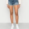 Hollister Co. DARK DESTROY - Jeans Shorts - Dark Blue | Damen -Hollister Geschäft e467dadb70274729b31d31e9d1a77536