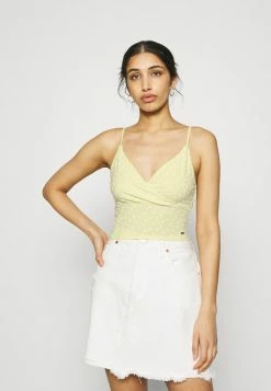 Hollister Co. WRAP CAMI TRIFECTA - Top - Yellow | Damen