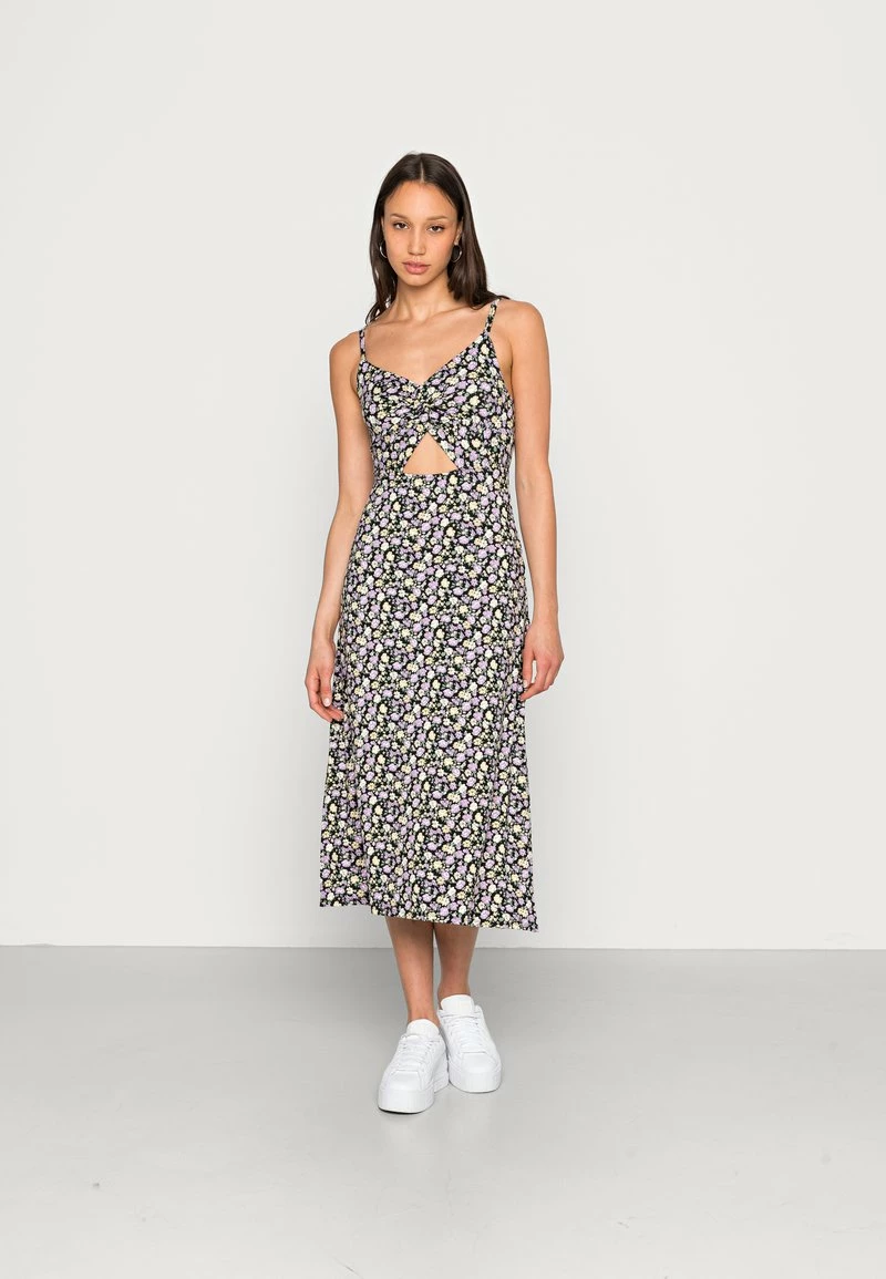 Hollister Co. CHAIN MIDI DRESS - Jerseykleid - Black | Damen 3 Hollister Co. CHAIN MIDI DRESS - Jerseykleid - Black | Damen