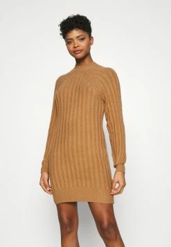 Hollister Co. SWEATER DRESS - Strickkleid - Tan | Damen