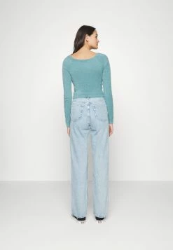 Hollister Co. COSZY WRAP SWEATER - Strickpullover - Smoke Blue | Damen -Hollister Geschäft e6387ac166a74ddbac4f2a893939c28b